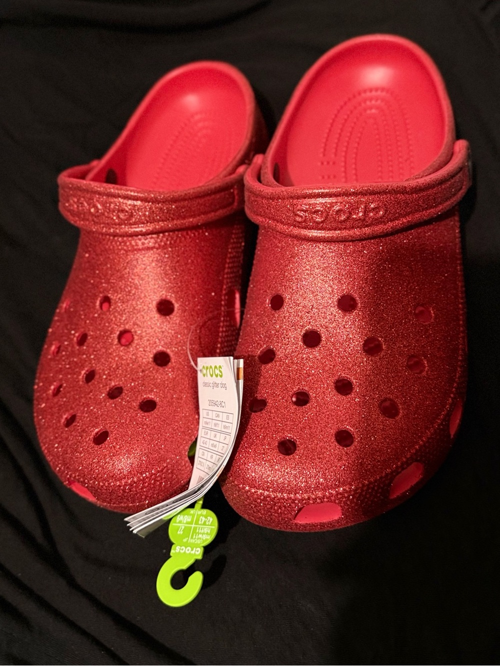 CROCS Sparkling Red Glitter